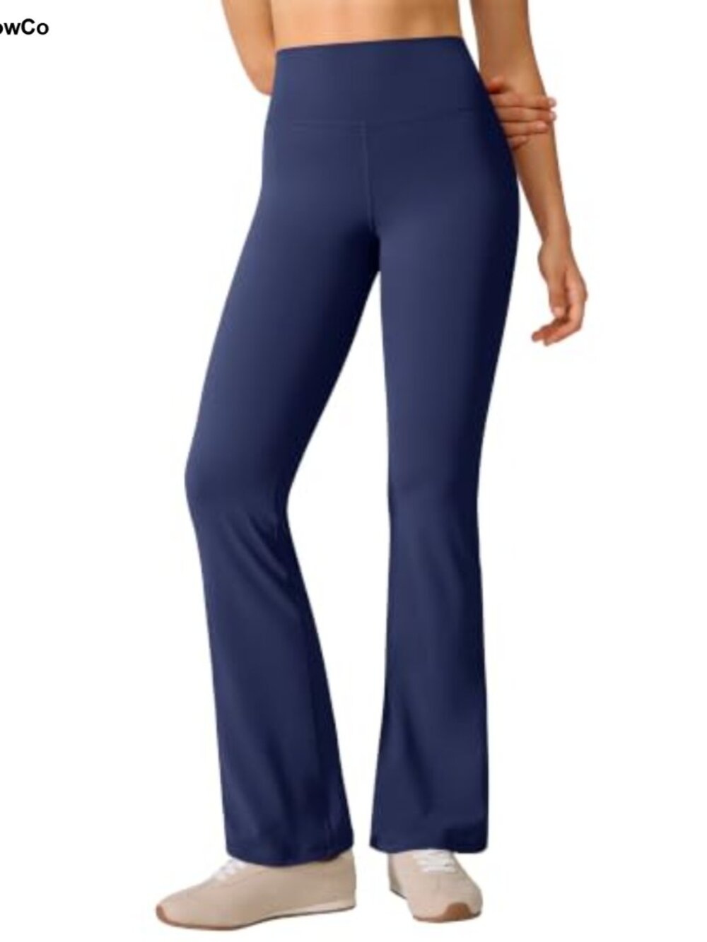 Flare Leggings High Rise Pull On Yoga Pants Polyamide Lycra Relaxed Fit